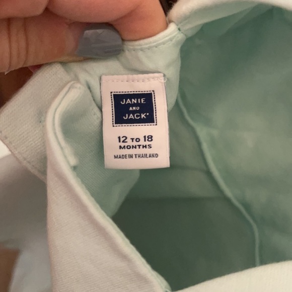 Janie and Jack Mint Scalloped Keyhole Dress - Picture 5 of 7